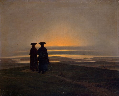  Sunset (Brothers), Caspar David Friedrich, 1830-5, oil on canvas