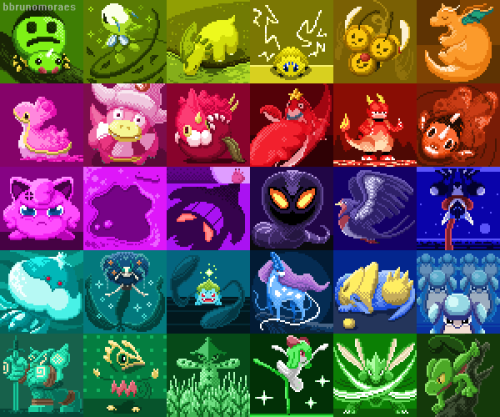 bbrunomoraes:  a bunch of pokémon for your blog  