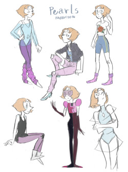 rabbicorn:  Pearl in some human outfits,