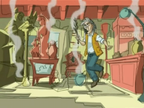 regularcherry:  Hey, remember Jackie Chan has his own animated series??   With him making cameos in the intro     He was an archaeologist who suddenly became a secret agent of some sorts and started to kick ass to save the world from chinese evil things