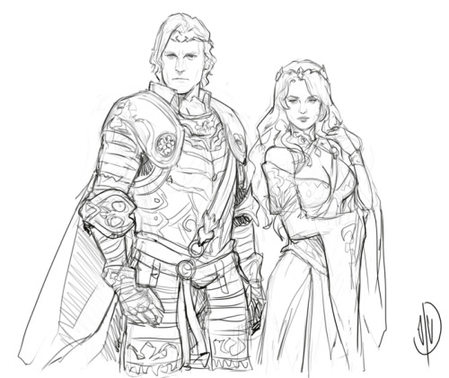 jaeon009:  Xander and Camilla, royal siblings of Nohr. (not anime-style version) No they are not like Jaime and Cersei in this version… or are they? hahaha   