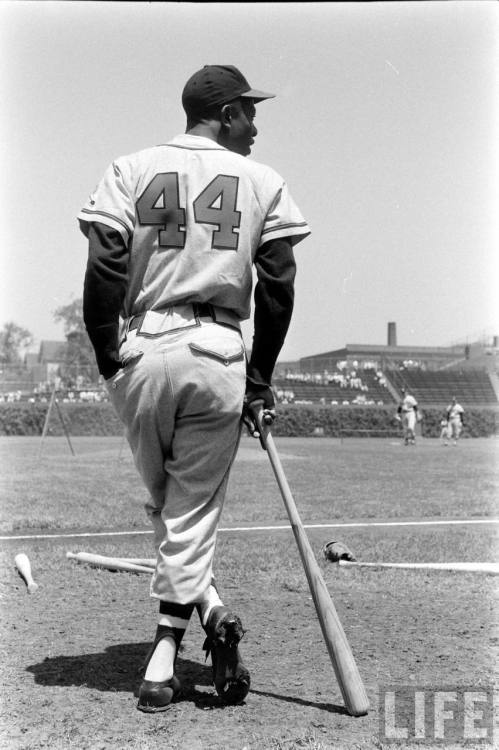 Hank Aaron(George Silk. 1957?)