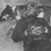 chelsamander:Lon Chaney Jr and his dog &lsquo;Moose&rsquo; 