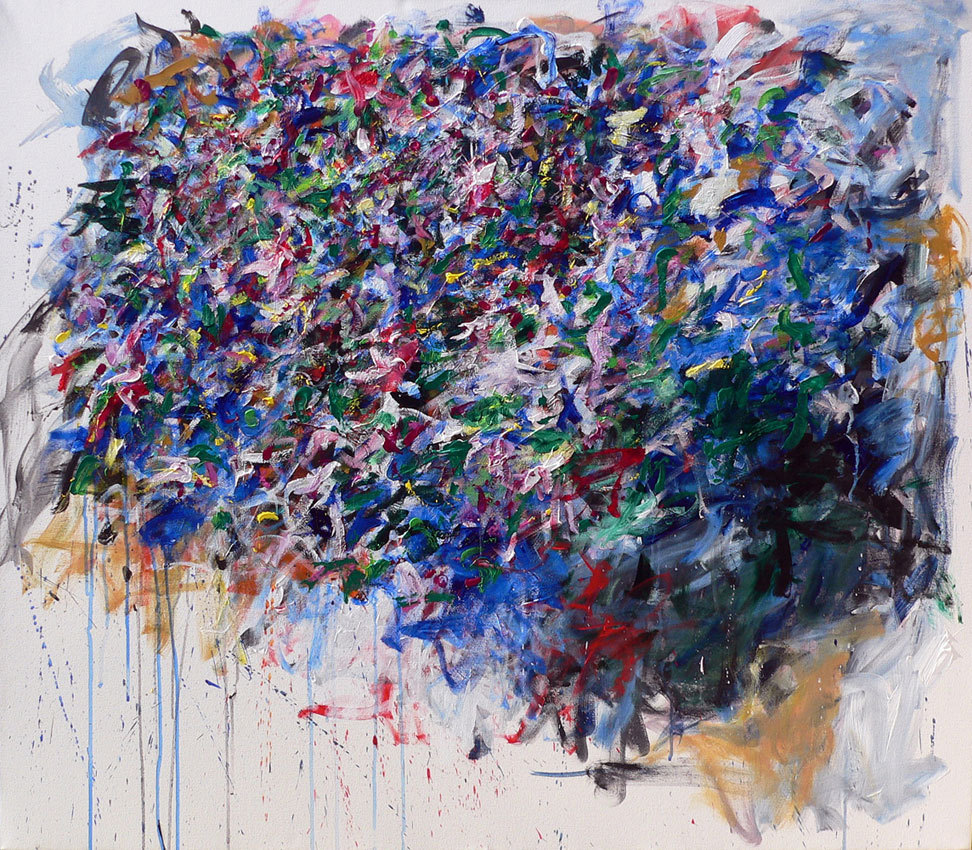 arpeggia:  Jan Lombardi - Hydrangea, 2009, acrylic on canvas, 40” x 46” See