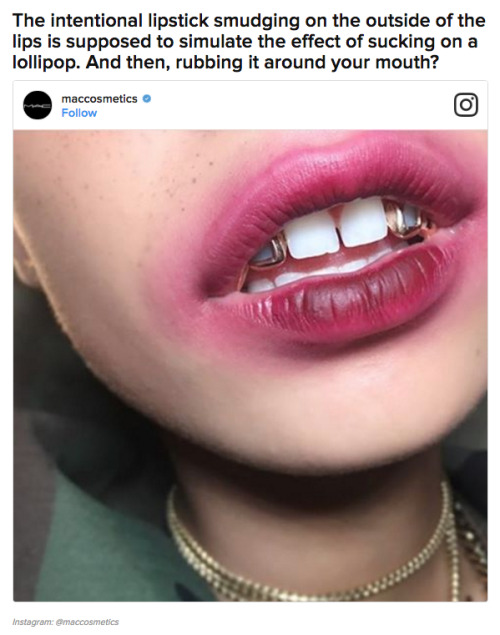 marsincharge: buzzfeed:  ¯\_(☉_☉)_/¯  This looks like you were kissing and had crappy lipstick and no lip liner on 