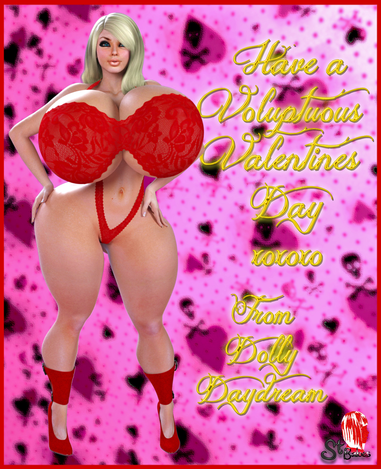 Happy valentines day The is the whole Valentines set.I had a fun time doing these