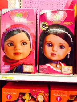 gohomeluhan:  As I’m walking through Target with my little sister, the kid somehow manages to convince me to take a trip down the doll aisle. I know the type - brands that preach diversity through displays of nine different variations of white and maybe