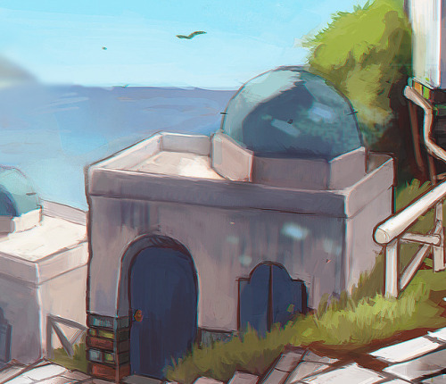 anu-ca: My piece for @poketravelzine! The hotel from route 213 was such a peacefull place :BTha