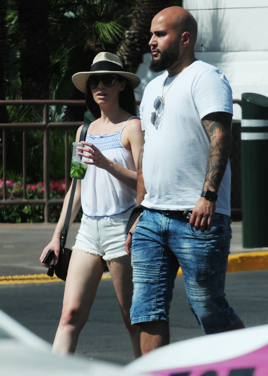 She then crossed the strip right in front of me. She saw me shooting and what did
