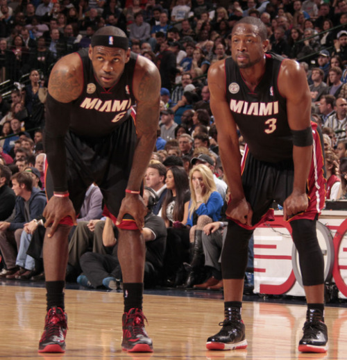 fyeahbballplayers:  D.Wade & LBJ; 