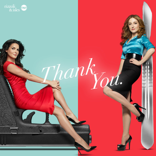 A big, heart-felt thank you to the best fans around. Rizzoli & Isles wouldn’t have been what it 