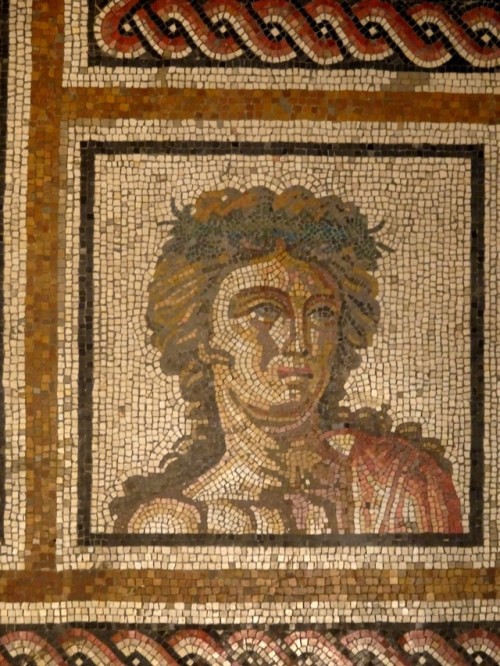 philoursmars:Lyon - Lugdunum. Des mosaïques et des inscriptions.- mosaïque de Bacchus Indi