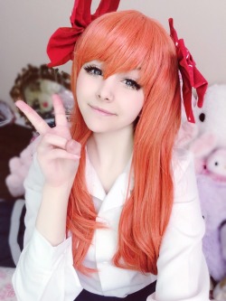 eikkibunny:  &ldquo;I asked out the boy that I like, and he gave me his autograph.&rdquo;  Sakura Chiyo costest with my new wig from Circusdoll ♥♥♥      