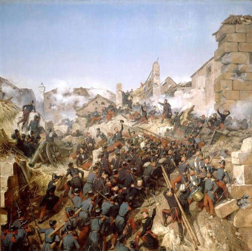 La Prise de Constantine (1837) by Horace VernetThe painting depicts the Siege of Constantine, Algeri