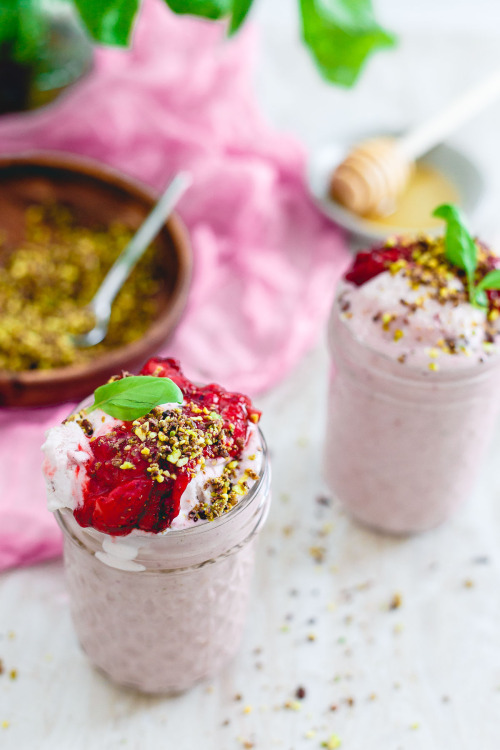 ROASTED STRAWBERRY BASIL MILKSHAKE