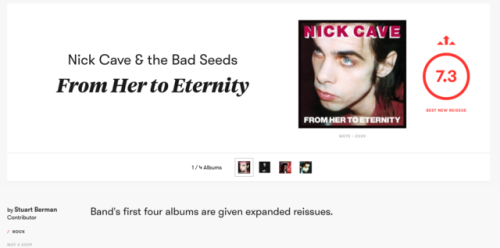 isitbetterthanemotion: Is it better than E•MO•TION?: Nick Cave &amp; The Bad Seeds: Fr