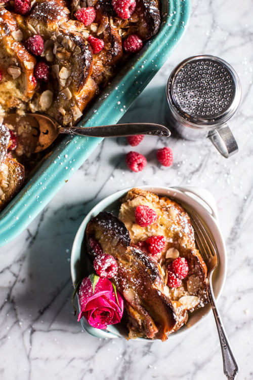 sweetoothgirl:Raspberry Rose Baked French Toast