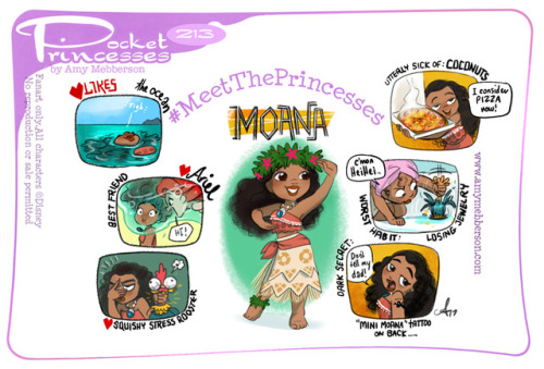 amymebberson - Pocket Princesses 213 - Meet Moana!Please reblog,...