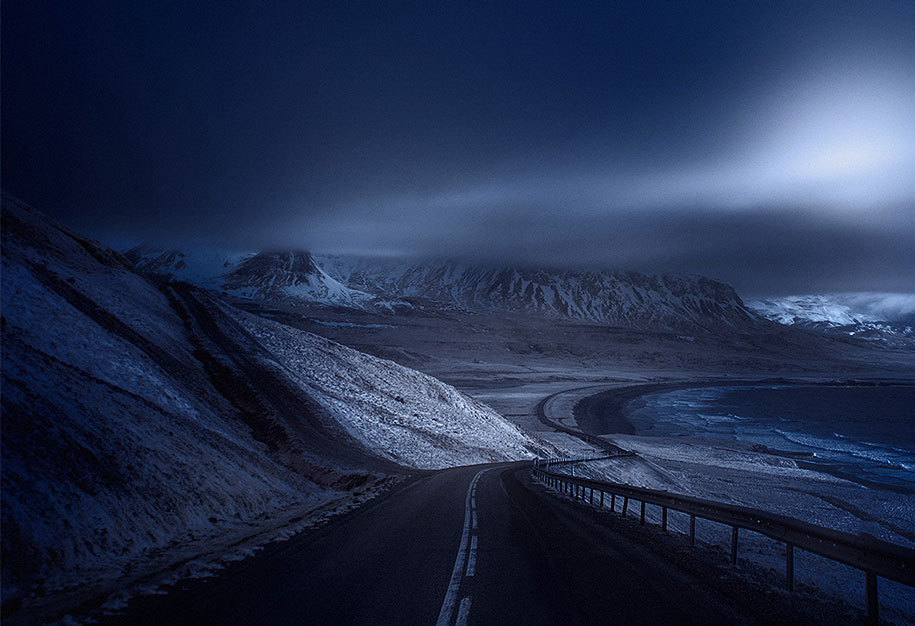 asylum-art:  Photographer Captures Roads In Desolate Landscapes Around The World