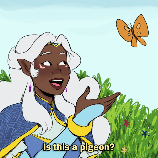 leaflessart:  Can’t wait for Allura and Coran to visit Earth and be like  Coran: oh no it is clearly the fearsome pterodactyl