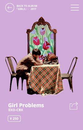 topfied:  ♫  exo-cbx / girls ep tracklist  DIGITAL STANDARD EDITION 1. girl problems2.