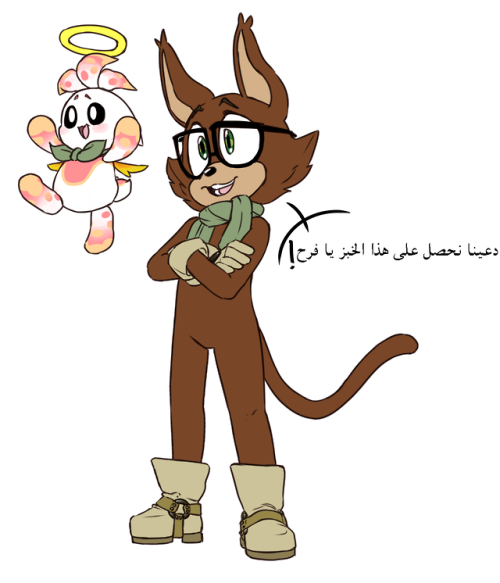 my gift for @snoodle-soup because i wanted saeed’s character nyatta to have a chao named joy, 