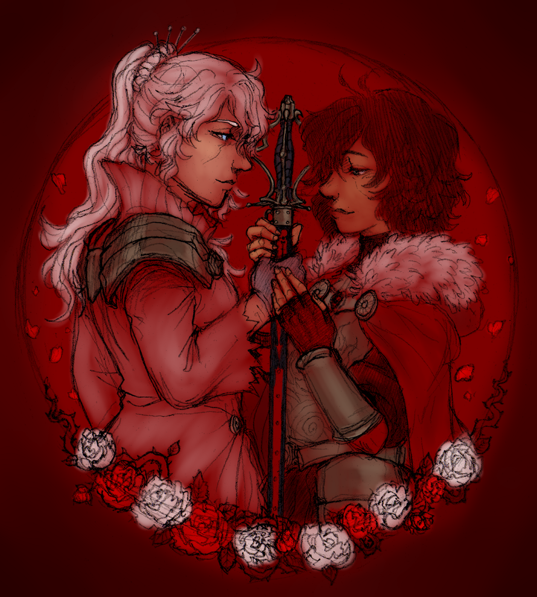 frumpgrump:  ziirroh Some Summer Rose Court Whiterose.  For the knights of Weiss’