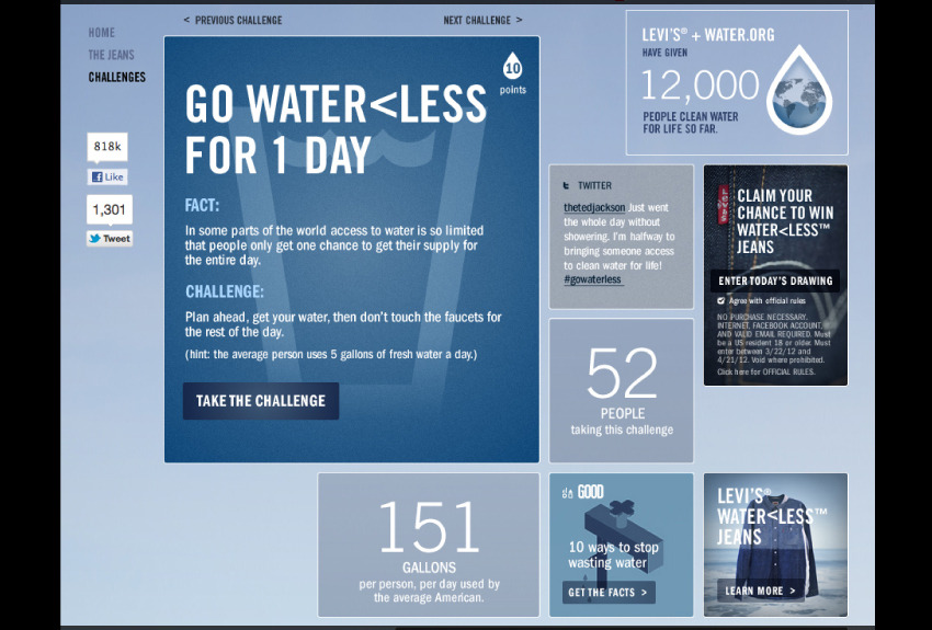 levis waterless campaign