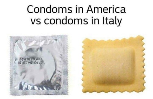 italianpotato:walkingtrashbin:softboiledmemes:Remember  safety  before you give her the  penne @sign