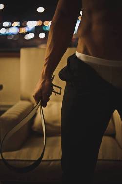 the-fifty-shades-of-mr-grey:  Now come here and present that lovely ass of yours..  Belts are so useful