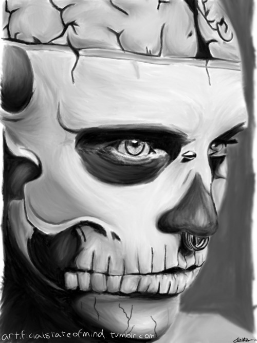 artificialstateofmind:  rick genest by me 