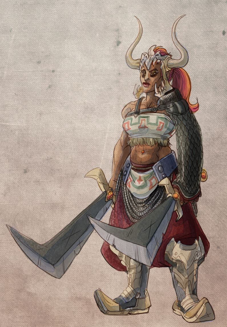 coelasquid:I wanted to draw a Gerudo berserker and realized there have got to be