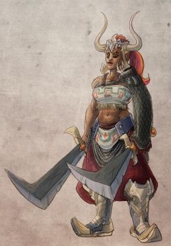 coelasquid:I wanted to draw a Gerudo berserker and realized there have got to be Gerudos out there who actively work towards becoming Iron Knuckles.