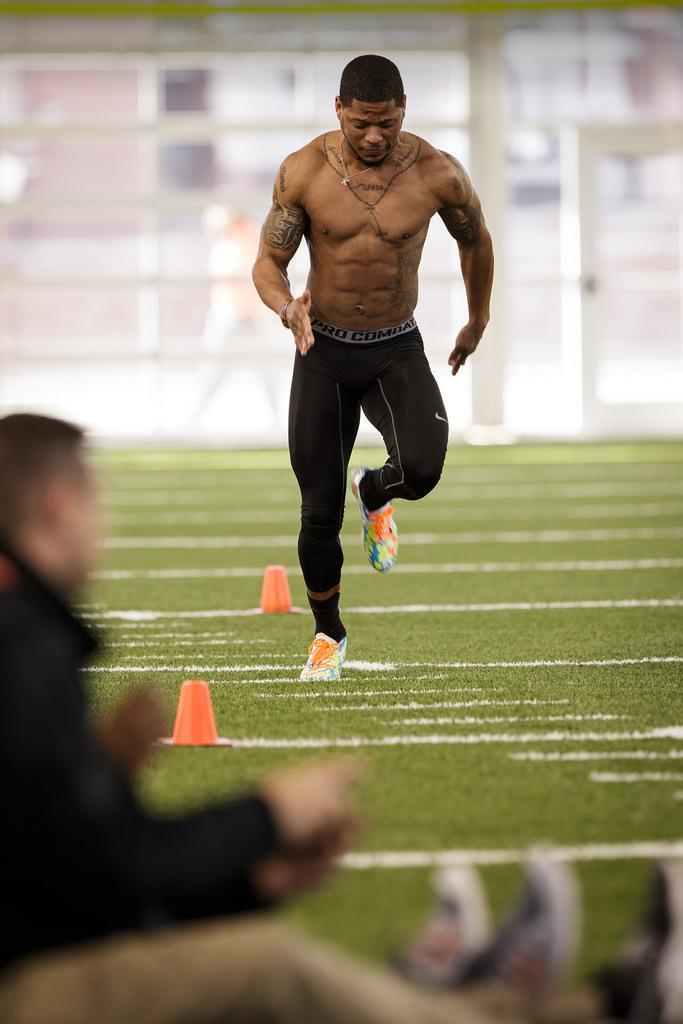 Josh Stewart, 2014 Oklahoma State pro day.