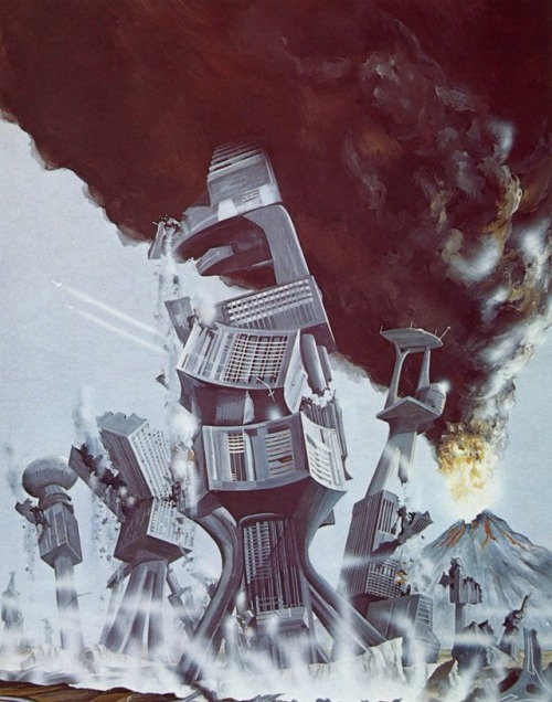 c 1980. Book cover illustration by Colin Hay for the Panther Science Fiction edition of The Lat