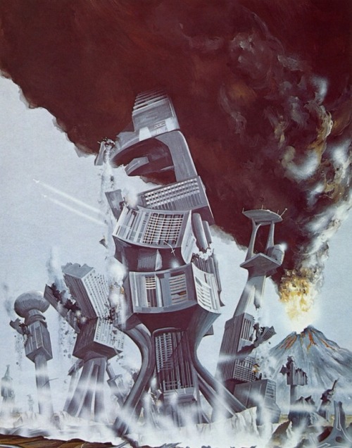 c 1980. Book cover illustration by Colin Hay for the Panther Science Fiction edition of The Lathe of