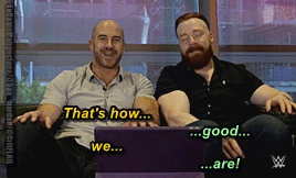 ledamemangociana:“By the way - it’s not good to have your head between Cesaro’s
