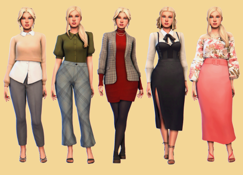 alecz1103-cc:LOOKBOOK CHALLENGE: OFFICEWEARthe third theme in simchronized lookbook challenge is off