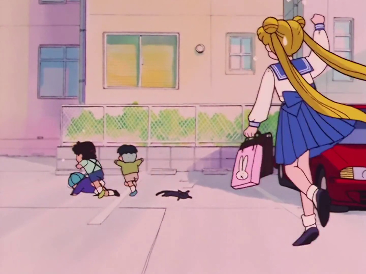 I love how the 90s anime aged up Mamoru a bit just to bully him