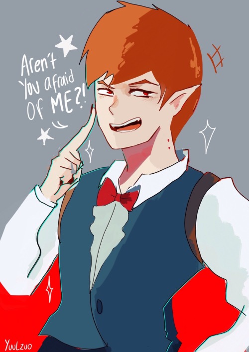 I tried to draw vamp!reigen for early halloween~