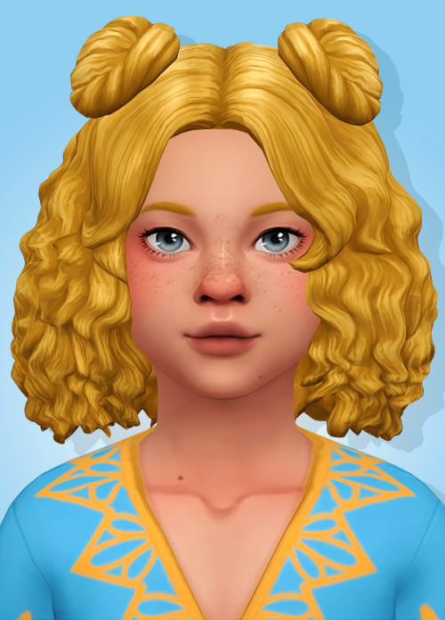 Soleil Hair @imvikai, Stacey hair by @isjao, and Naomi hair by @raspbxxry converted for kids! Base g