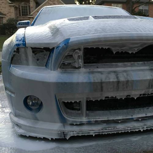 chemicalguys:  Bath time with the Torq Foam Cannon #TorqFoamcannon #chemicalguys #project_shelbys_finale #shelbysonly #TorqToolCompany #DoYouTORQ #Mustang #shelby @shelbys_finale_racearmadatx