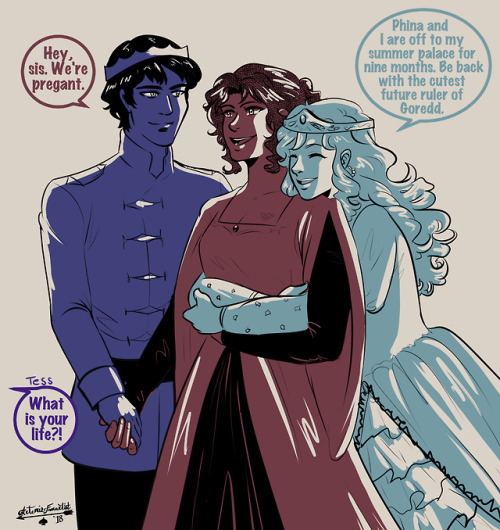 ace-artemis-fanartist:I know Lucian and Selda weren’t in this scene in Tess of the Road, but m