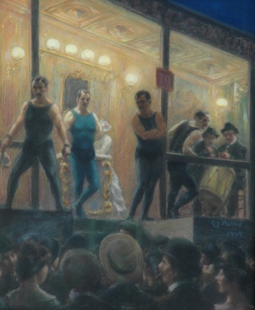 Gerard Johan Staller (Dutch, 1880-1956), The boxing-match, 1904. Pastel on paper