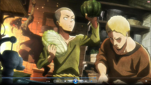braun-relatable:seaofcheese:look at how focused reiner is i meanhe wouldn’t want to cut his fingerdo