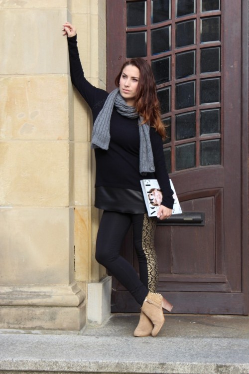 Sabrina, blogger from Oldenburg. www.fashionandchocolate.de/, wearing a simple outfit, but wi