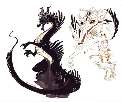 theartofkenyadanino:Massive Dragon Post! You can find all of these in my sketchbook as well. Im just