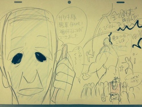 weedshibe:  beefyoctopi:  leseanthomas:  Toshio “Sushio” Ishizaki, Chief animation Director/Character Designer of Kill LA KiIl & his silly Ira Gamagori sketch stories done this past week at Studio Trigger.  just a reblog to let everybody know