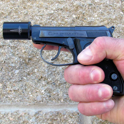 brownellsinc:   Have a look at this old school Gemtech Pill Bottle Suppressor! It