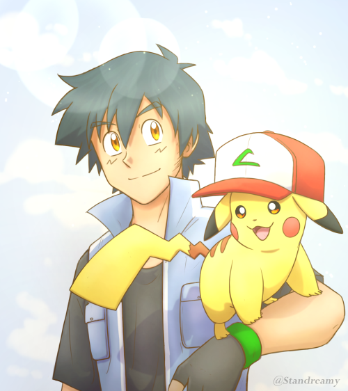 standreamy:Ash in his late 20s. Colored sketch.XY